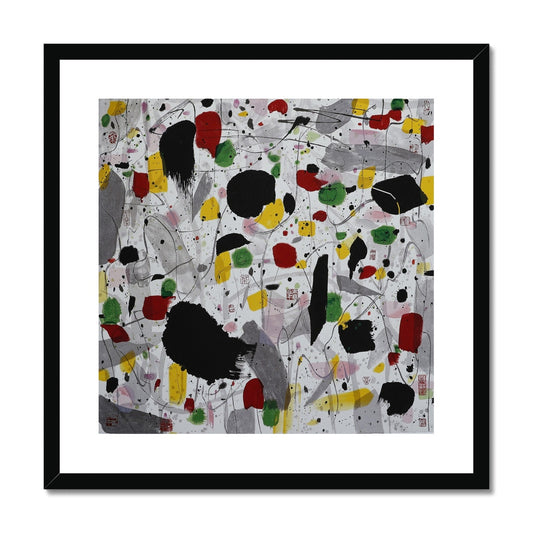 Wu Guanzhong - Red Wrapped Framed & Mounted Print