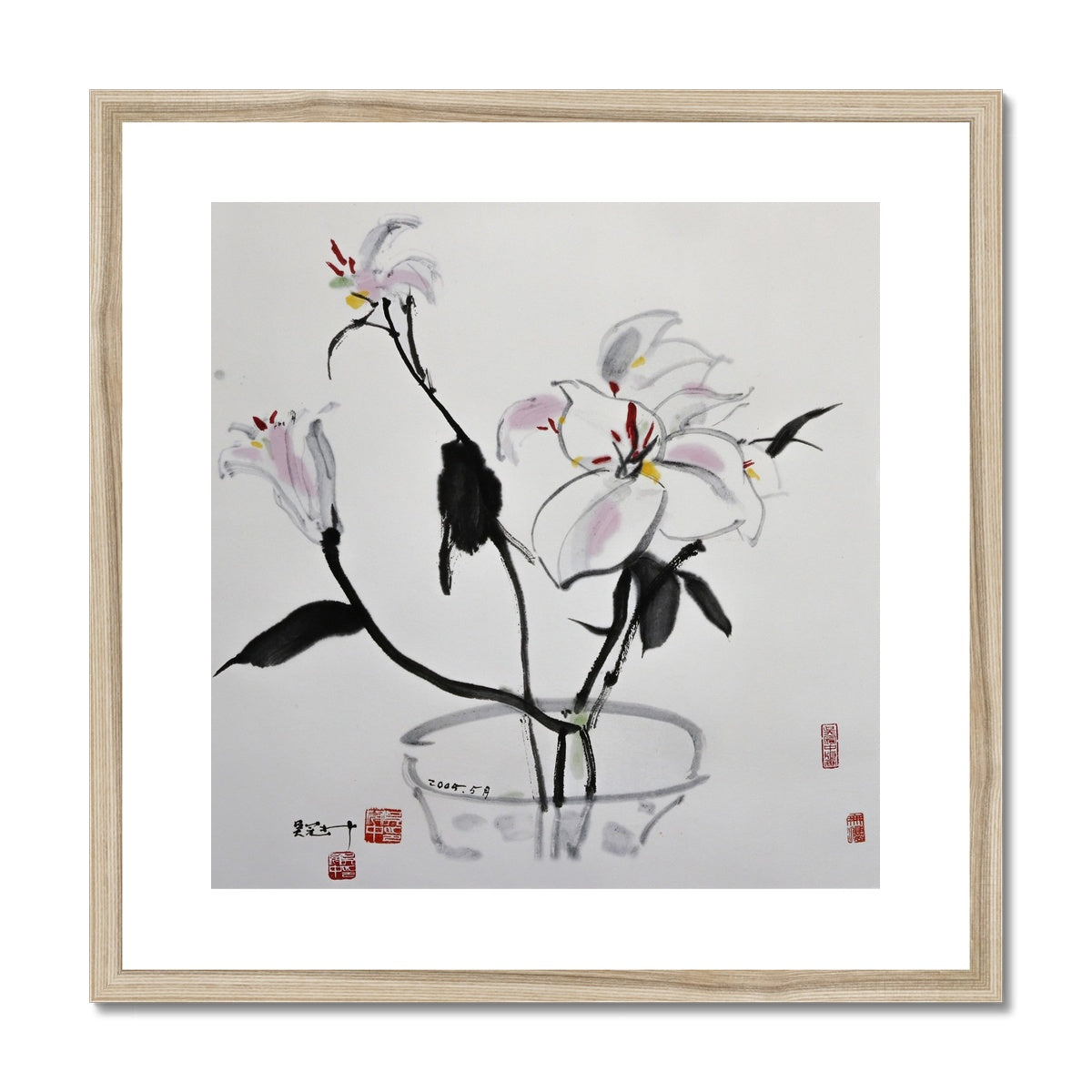 Wu Guanzhong contemporary Chinese art print for sale.