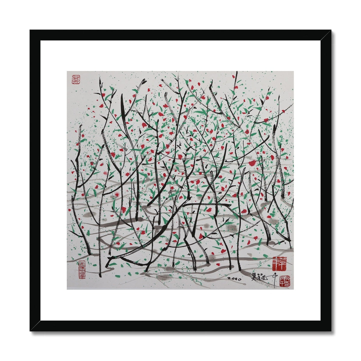 Wu Guanzhong contemporary Chinese art print for sale.