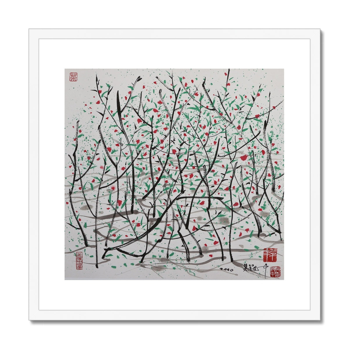 Wu Guanzhong contemporary Chinese art print for sale.