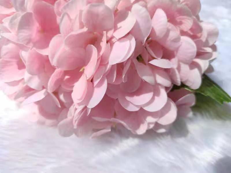 Pink Real Touch Large Hydrangea - Extremely Realistic Luxury Quality Artificial Flower