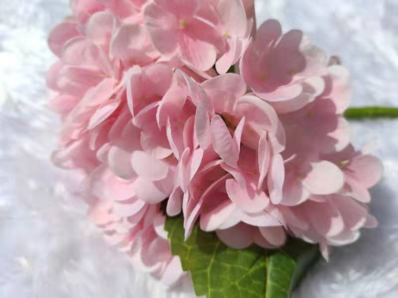 Pink Real Touch Large Hydrangea - Extremely Realistic Luxury Quality Artificial Flower