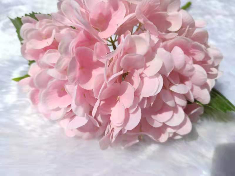 Pink Real Touch Large Hydrangea - Extremely Realistic Luxury Quality Artificial Flower